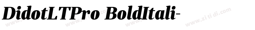 DidotLTPro BoldItali字体转换